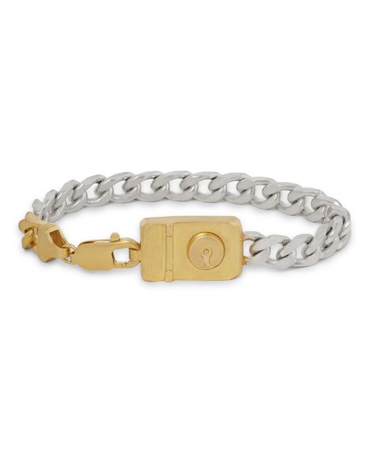 Dunhill Sterling and Gold-Tone Chain Bracelet