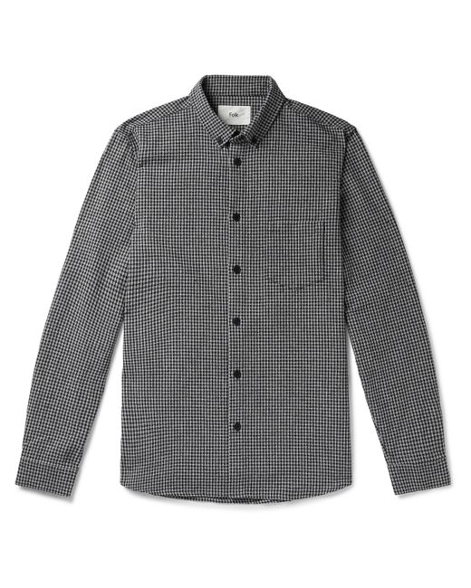 Folk Button-Down Collar Gingham Shirt