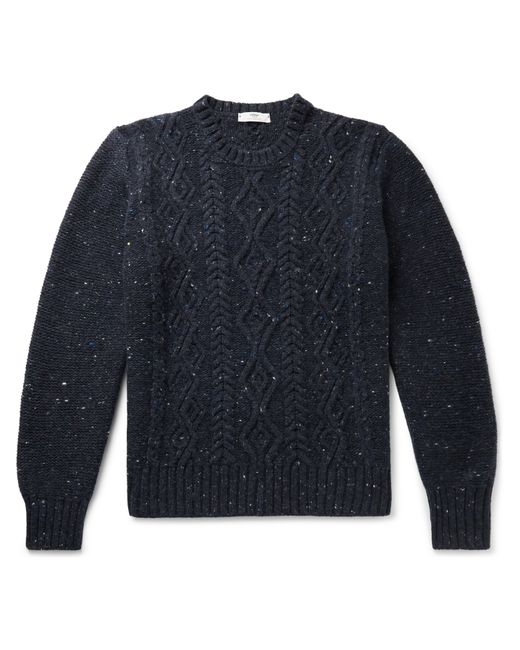 Inis Meáin Cable-Knit Donegal Merino Wool and Cashmere-Blend Sweater