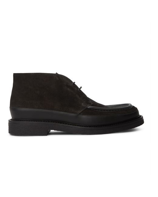 Mr P. MR P. Jacques Leather-Trimmed Suede Desert Boots