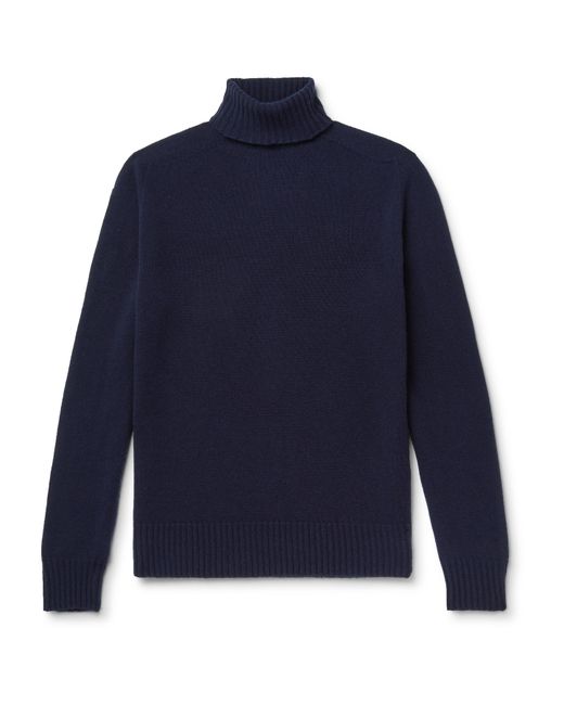 Officine Generale Merino Wool and Cashmere-Blend Rollneck Sweater