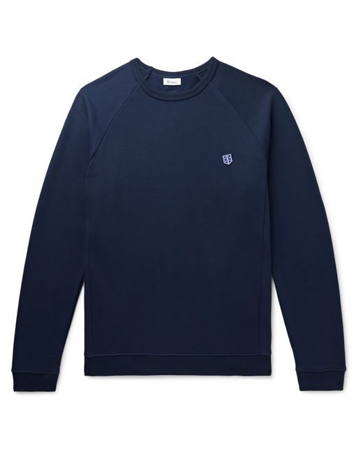 Schiesser Vincent Logo-Appliquéd Fleece-Back Cotton-Jersey Sweatshirt