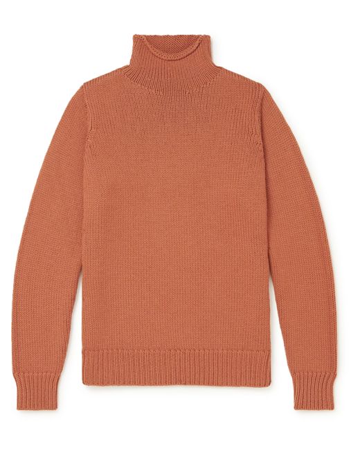 Lardini Ribbed Wool Mock-Neck Sweater