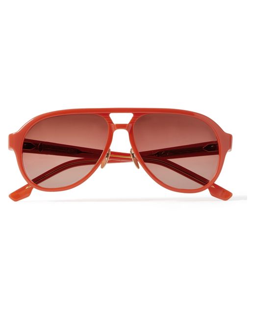 Jacques Marie Mage George Cortina Aviator-Style Tortoiseshell Acetate Sunglasses
