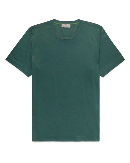 Canali Slim-Fit Mercerised Cotton-Piqué T-Shirt