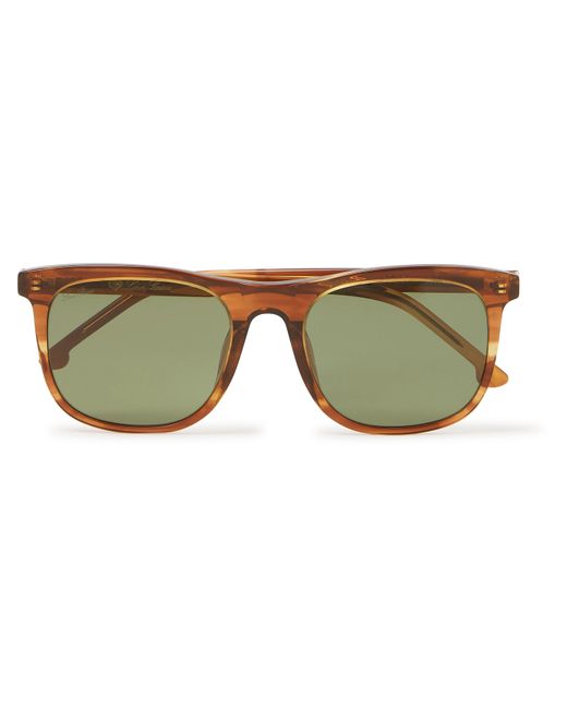 Loro Piana Traveller 53 Square-Frame Acetate Sunglasses