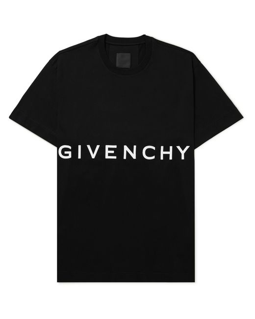 Givenchy Oversized Logo-Embroidered Cotton-Jersey T-Shirt
