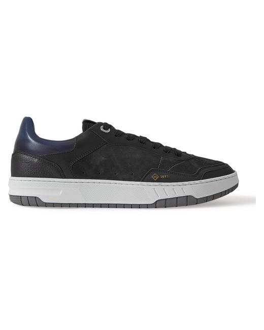 Dunhill Court Elite Lux Suede and Leather Sneakers