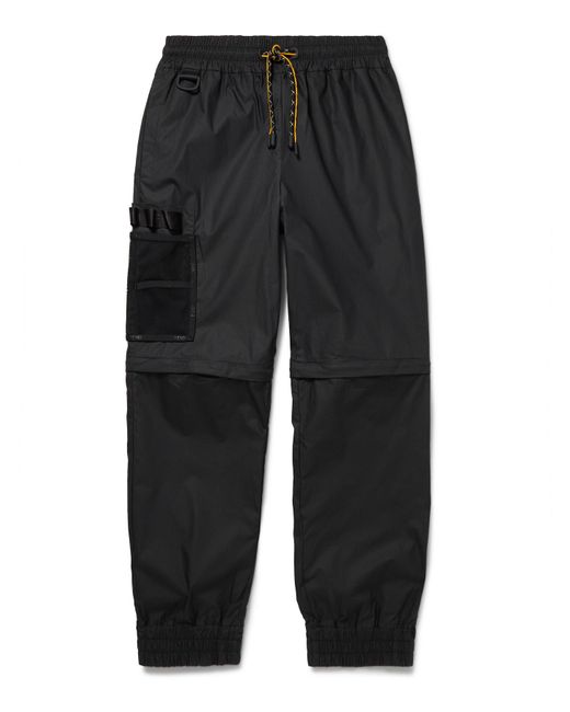 Fendi Convertible Tapered Cotton-Canvas Drawstring Cargo Trousers