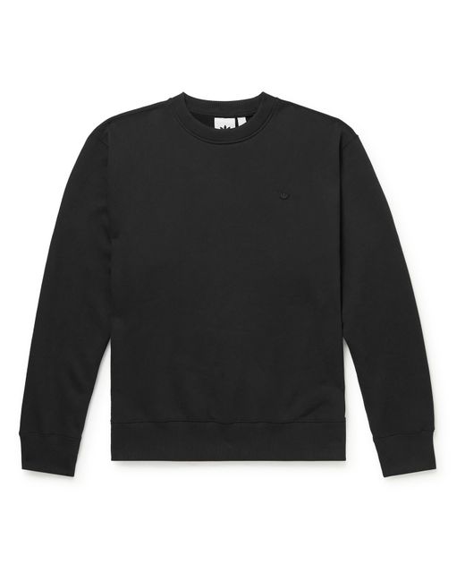 Adidas Originals Adicolor Logo-Embroidered Cotton-Blend Jersey Sweatshirt
