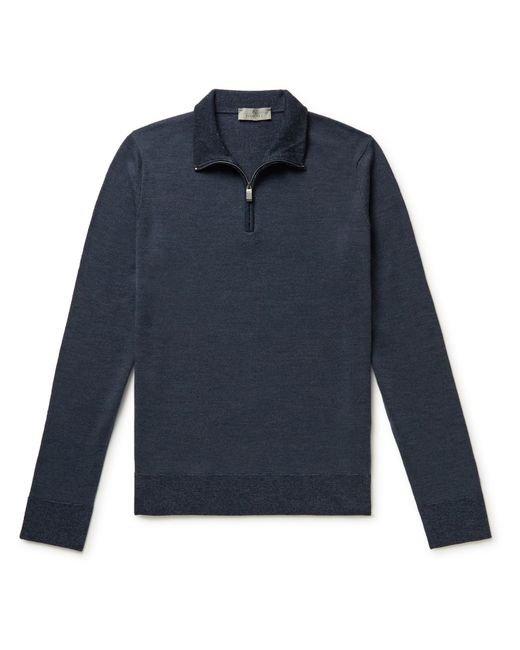 Canali Slim-Fit Wool Half-Zip Sweater Men