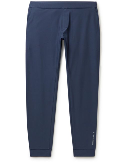 Peter Millar Apollo Slim-Fit Tapered Logo-Print Tech-Jersey Sweatpants