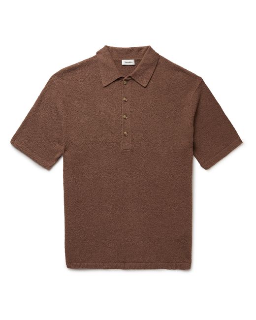 Nanushka Enzo Cotton-Blend Terry Polo Shirt