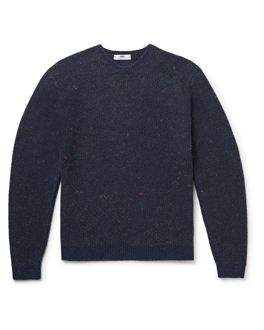 Inis Meáin Honeycomb-Knit Merino Wool and Blend Sweater