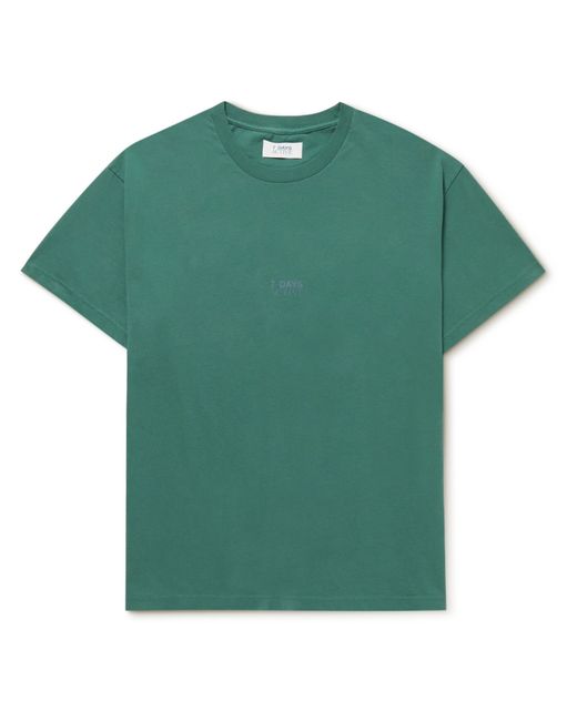 7 Days Active Logo-Print Organic Cotton-Jersey Running T-Shirt