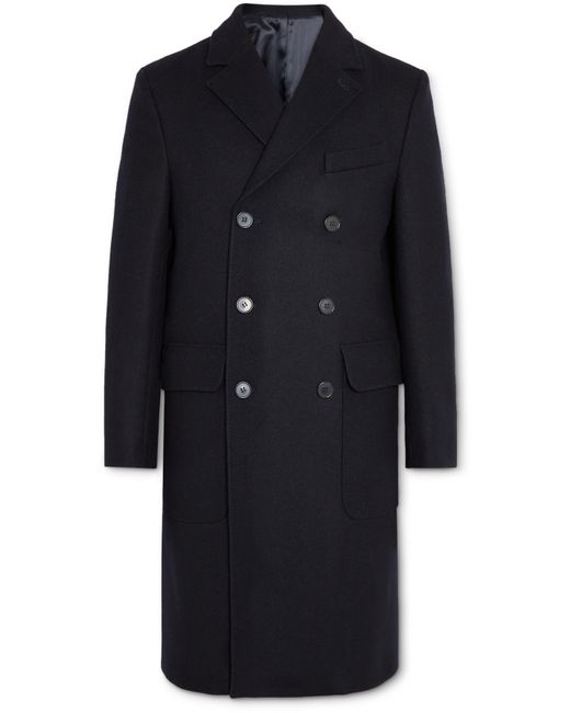 Officine Generale Andre Double-Breasted Wool-Twill Coat