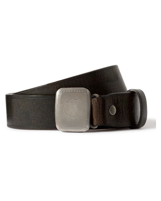 Rrl 3cm Distressed Leather Belt