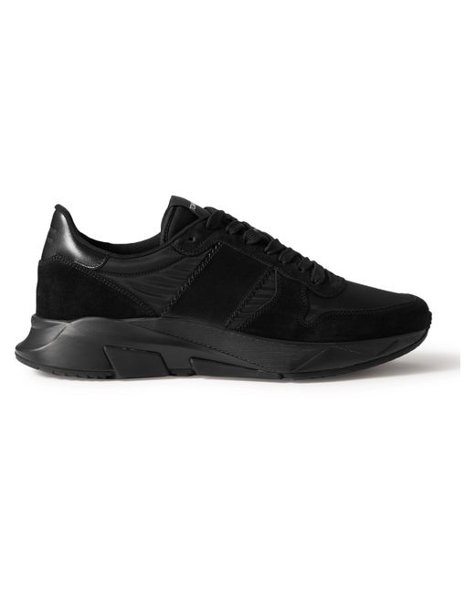 Tom Ford Jagga Leather-Trimmed Nylon and Suede Sneakers