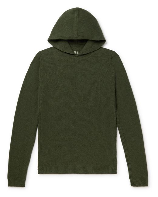 Rick Owens Cashmere and Wool-Blend Hoodie