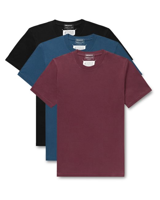 Maison Margiela Three-Pack Organic Cotton-Jersey T-Shirts