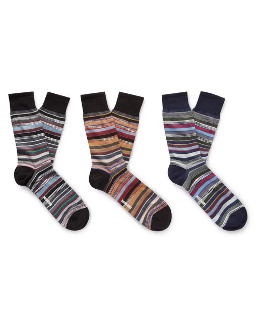 Missoni Three-Pack Cotton-Blend Socks