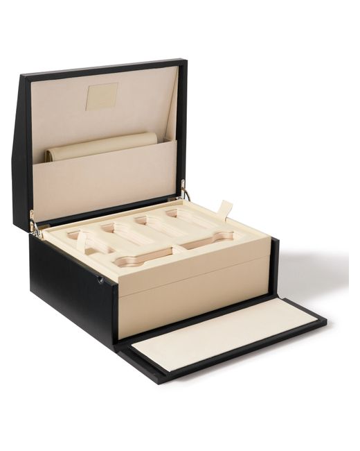 Pineider Passion Leather and Plywood Watch Box