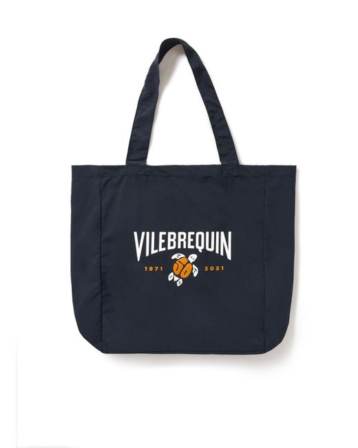 Vilebrequin Logo-Print Canvas Tote Bag