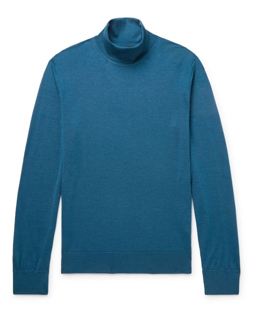 Ermenegildo Zegna Cashmere and Silk-Blend Rollneck Sweater