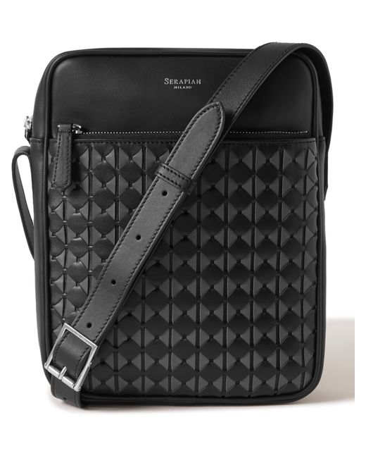 Serapian Mosaico Leather Messenger Bag