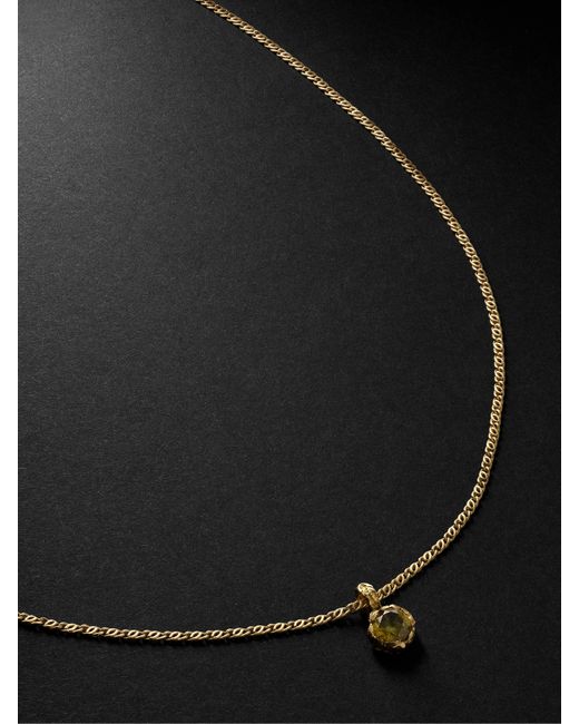 Healers Fine Jewelry 18-Karat Tourmaline Necklace