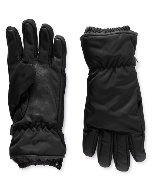 Bottega Veneta Nylon and Leather Gloves