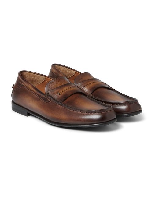 Berluti Polished-leather Loafers