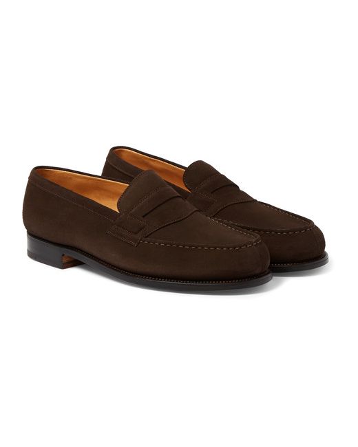 J.M. Weston 180 The Moccasin Suede Loafers