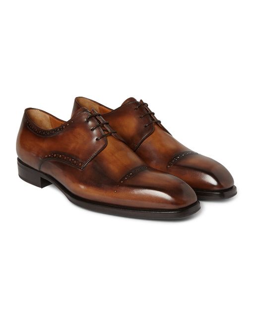 Berluti Polished-leather Derby Shoes