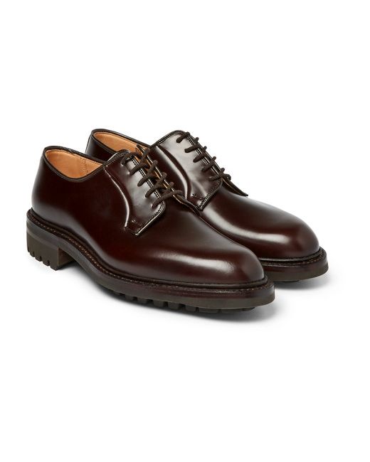 George Cleverley Archie Polished-leather Derby Shoes