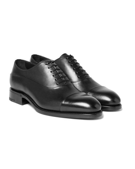 Ermenegildo Zegna Belgravia Leather Oxford Shoes