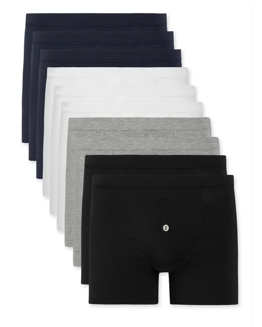 Hamilton & Hare 10-Pack Stretch Lyocell and Cotton-Blend Boxer Briefs