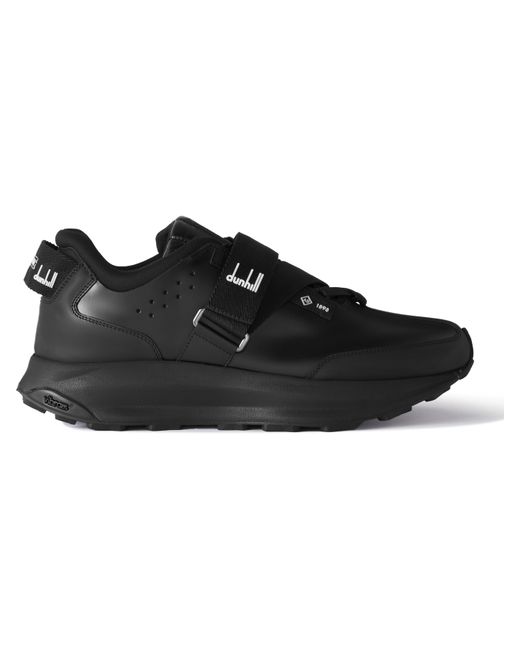 Dunhill Aerial Runner Rubber-Trimmed Leather Sneakers
