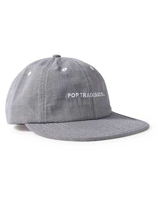 Pop Trading Company Logo-Embroidered Puppytooth Cotton Baseball Cap