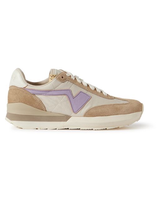 Visvim FKT Runner Suede and Leather-Trimmed Nylon-Blend Sneakers