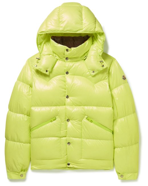 Moncler Coutard Hooded Quilted Glossed-Shell Down Jacket