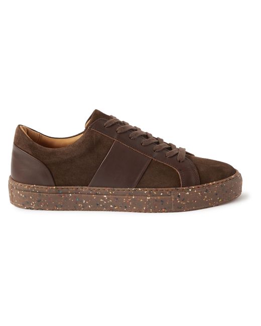 Mr P. Mr P. Larry Leather-Panelled Re-Suede Sneakers