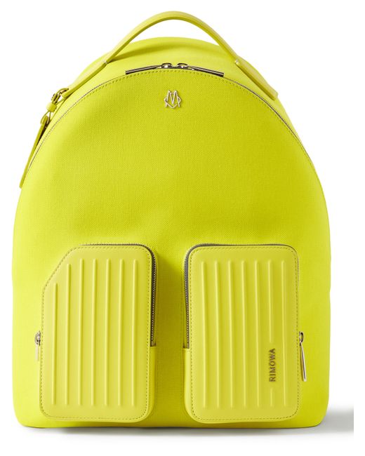 Rimowa Leather-Trimmed Backpack