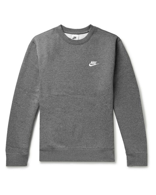 Nike Sportswear Club Logo-Embroidered Cotton-Blend Tech Fleece Sweatshirt
