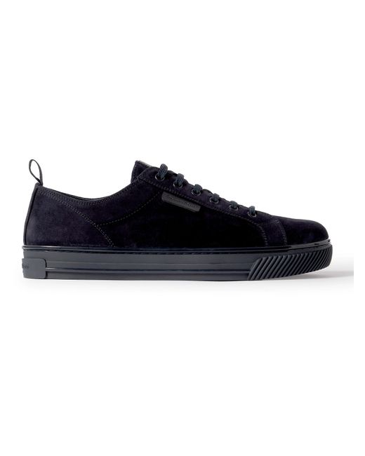 Gianvito Rossi Rubber-Trimmed Suede Sneakers