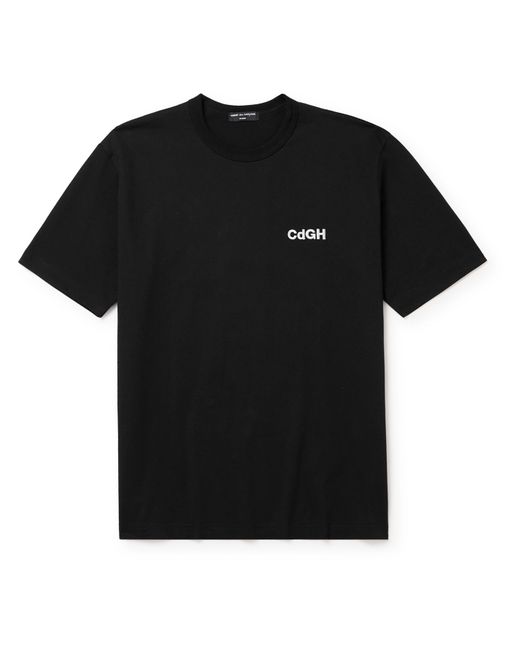 Comme Des Garçons Homme Plus Logo-Embroidered Cotton-Jersey T-Shirt