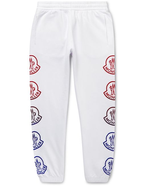 Moncler Tapered Logo-Print Cotton-Jersey Sweatpants
