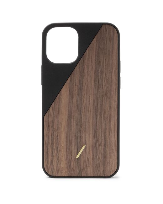 Native Union Clic Wooden TPU-Trimmed Walnut iPhone 12 Mini Case
