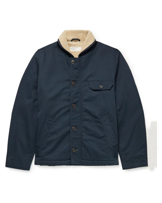 Universal Works Recycled Fleece-Lined Cotton-Twill Jacket