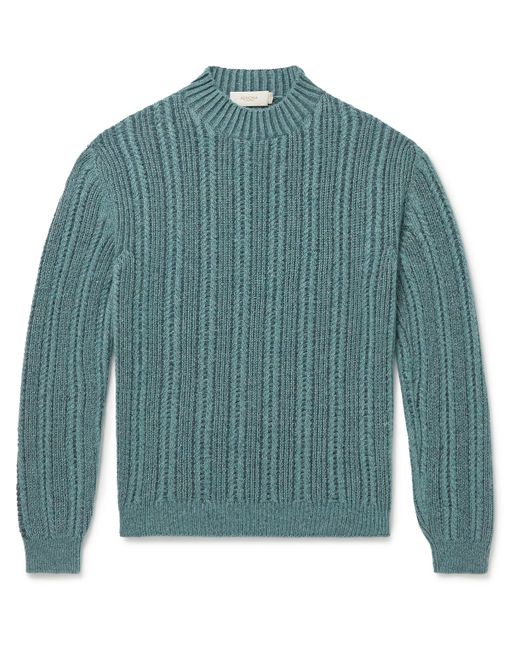 Agnona Cable-Knit Cashmere and Silk-Blend Sweater